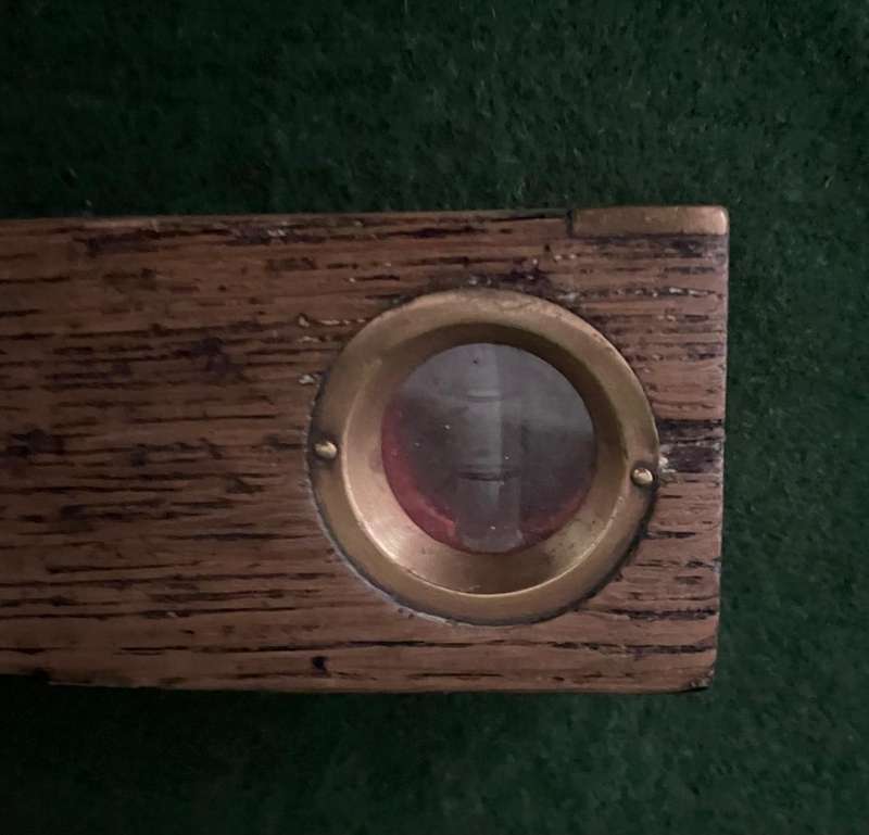 Antique Wooden Brass level - still works - in really good condition