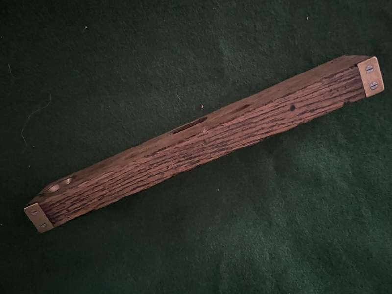 Antique Wooden Brass level - still works - in really good condition