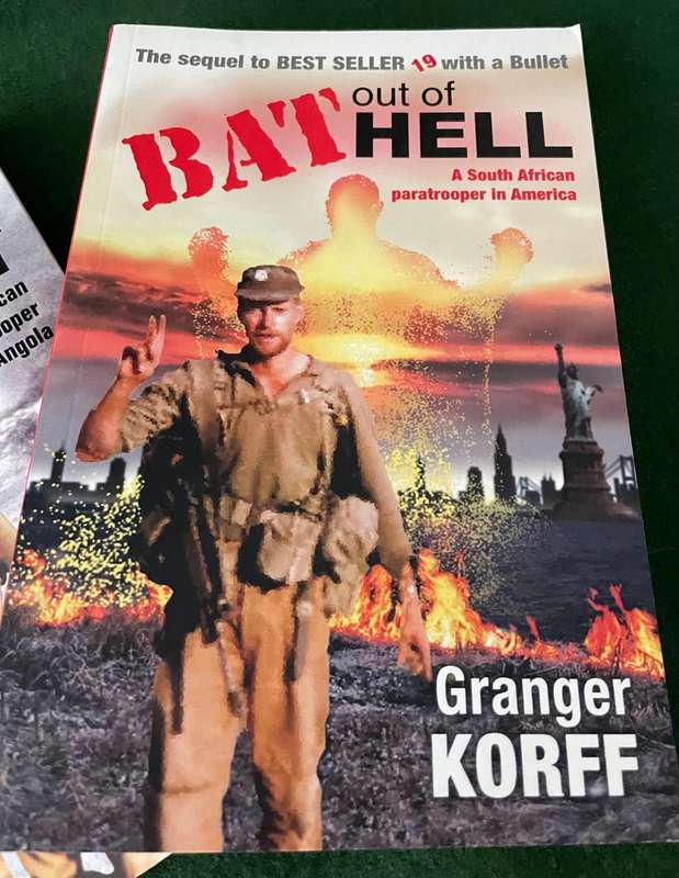 SADF Book : 19 with Bullet & Bat out of Hell  - both books by : Granger Korff - excellent condition