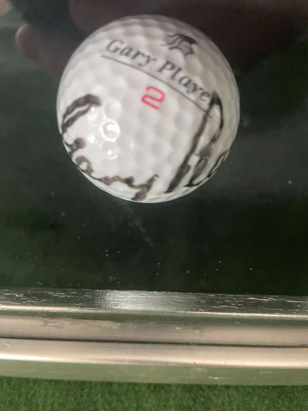 Signed Gary Player Golf Ball in Frame