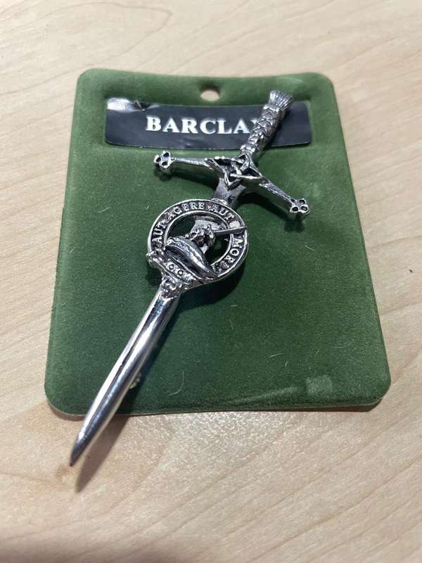 Kilt Pin for Barclay Clan - excellent condition