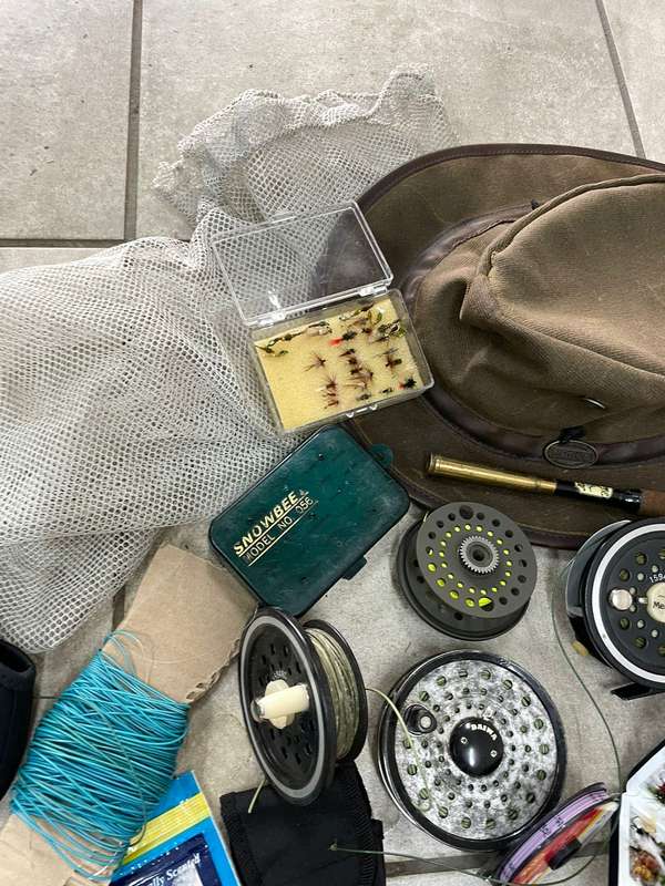 Flyfishing items  : its a Dream - Job lot of all sorts of fishing things - great condition
