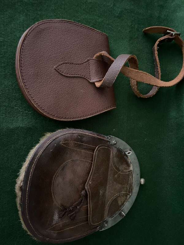 Scottish Sporrans : Vintage Dress Sporran and Kids leather sporran