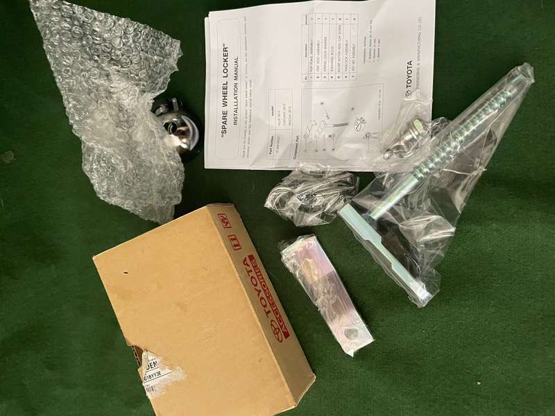 Spare Wheel lock - brand new - never been used for a Toyota Hilux or Fortuner