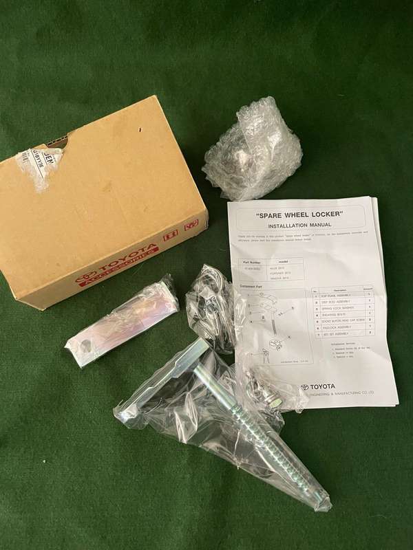 Spare Wheel lock - brand new - never been used for a Toyota Hilux or Fortuner