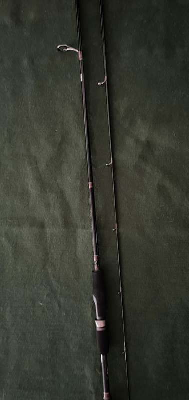 Bass fishing rod : 2 piece Bass Rod Assassin Sabre & medium - 2piece - never been used