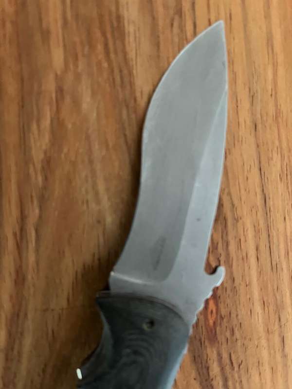 EDC Knife : Bench made MT Knives : Recurve folder African Hardwood :  every day carry knife