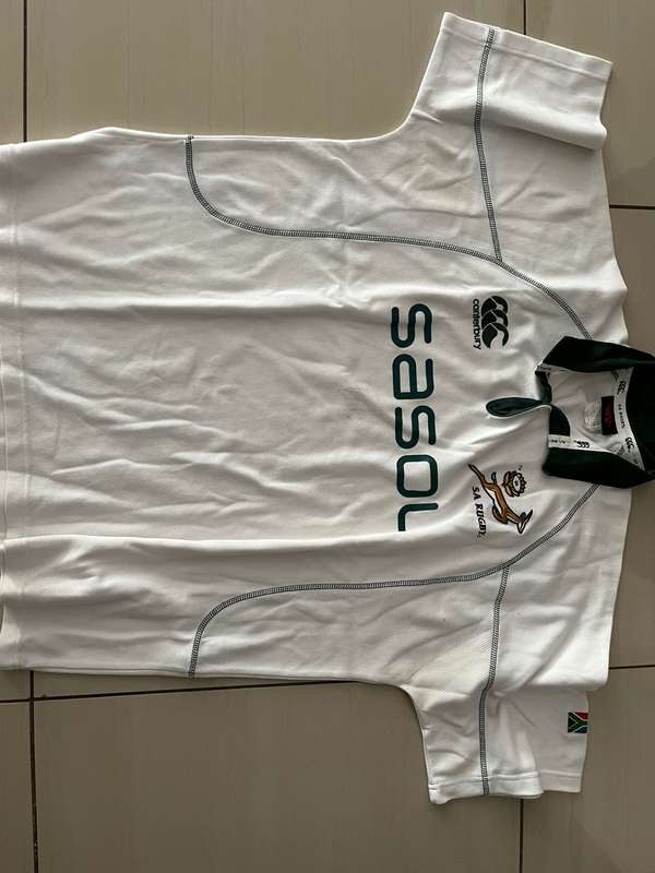 Springbok Supporters Jersey : 2013/ 2014 Supporters Rugby Jersey - signed by Pat Lambie - Size 3xl