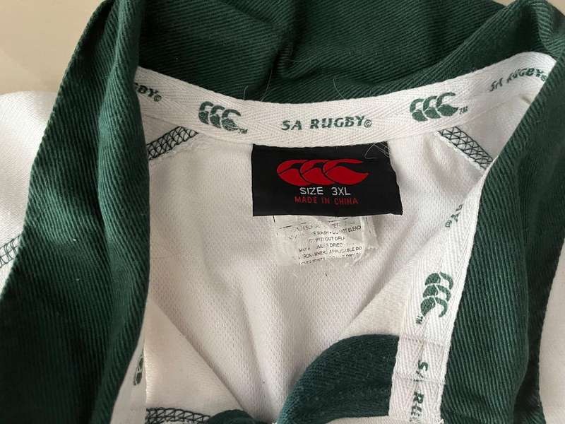 Springbok Supporters Jersey : 2013/ 2014 Supporters Rugby Jersey - signed by Pat Lambie - Size 3xl
