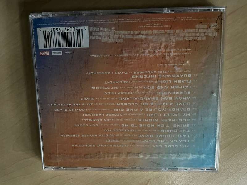CD : Guardians of the Galaxy Vol 2 CD - a blast from the past - excellent condition