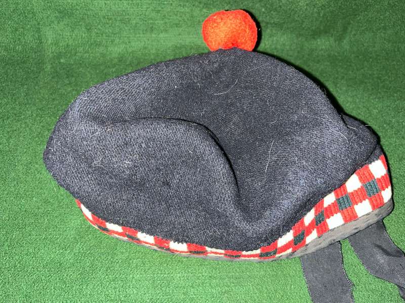 Scottish Balmoral Hat : Late Transvaal Scottish - nice condition for its age
