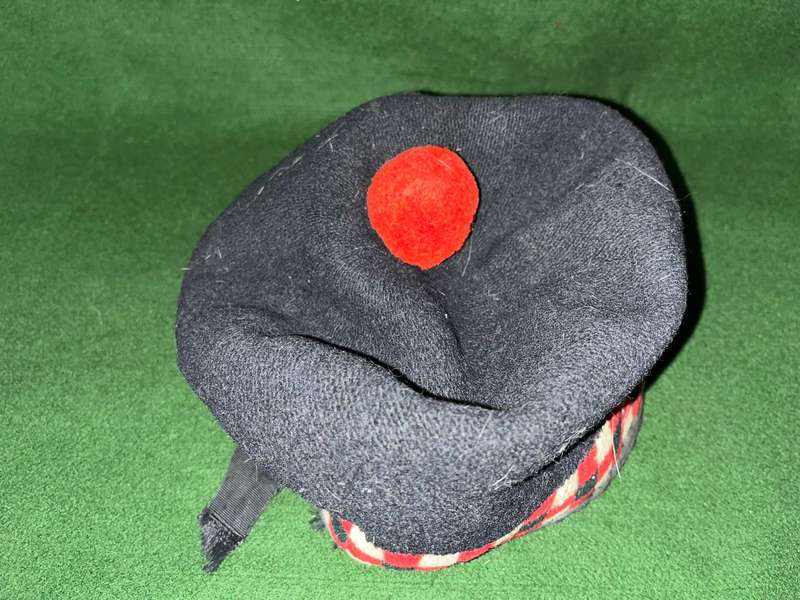 Scottish Balmoral Hat : Late Transvaal Scottish - nice condition for its age