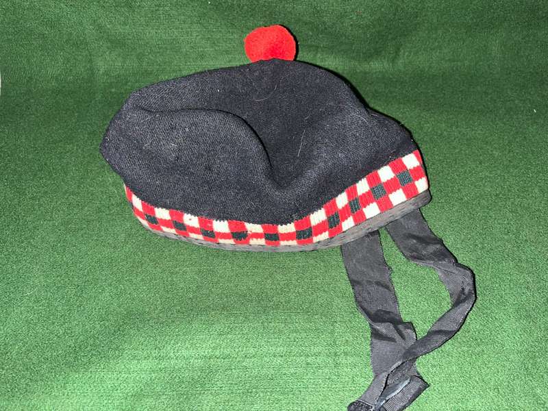Scottish Balmoral Hat : Late Transvaal Scottish - nice condition for its age