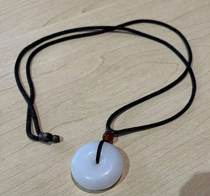 Precious Stone Pendant Necklace - beautiful - nice condition