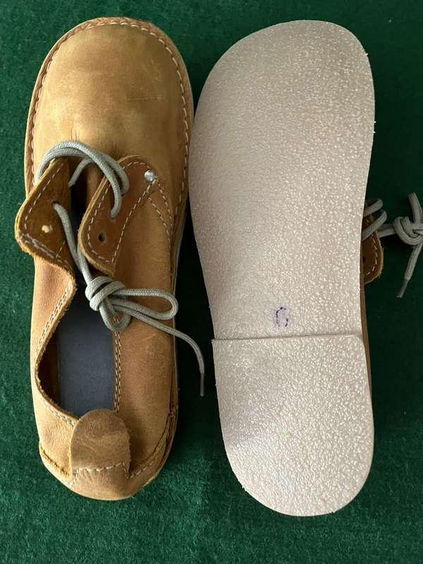 Ladies Leather veldskoen shoes : Brand new never been worn - size 6 - handmade in Namibia