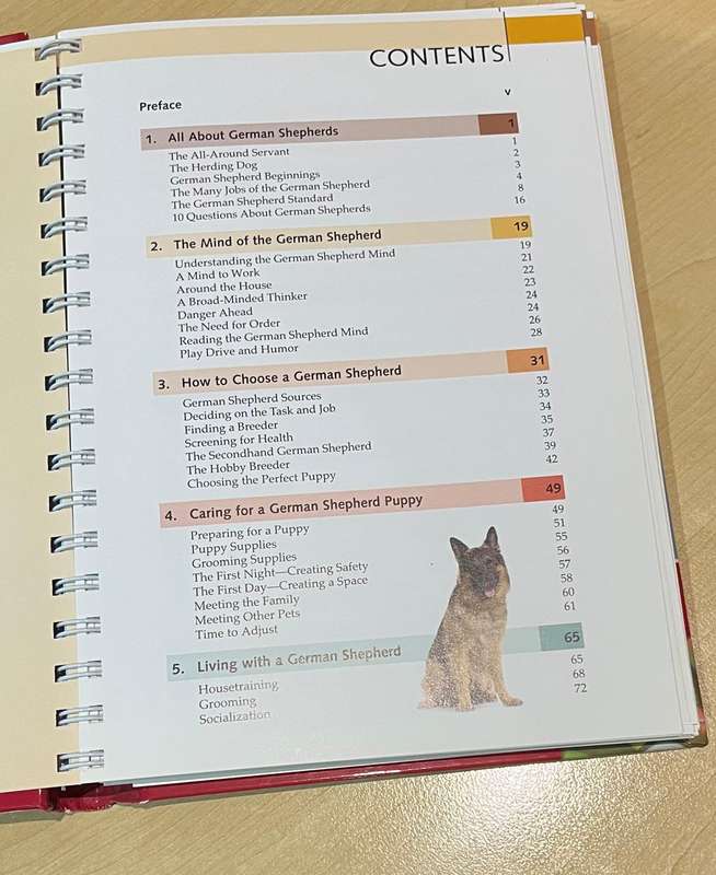 German Shepherd Book - Training and bringing up your German Shepherd - hardly been used