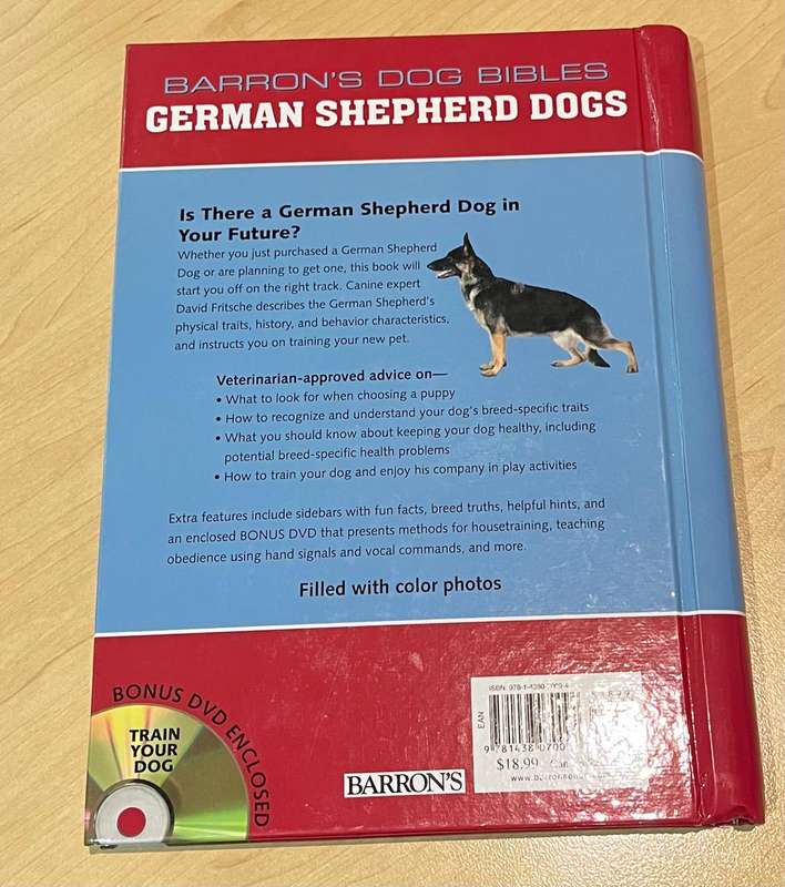 German Shepherd Book - Training and bringing up your German Shepherd - hardly been used