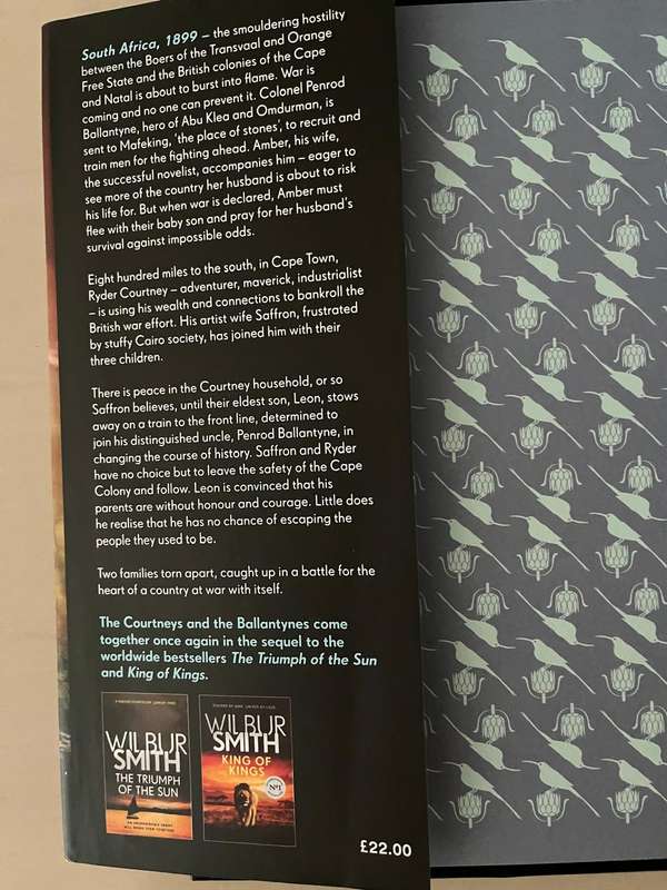Wilbur Smith : New Book : Fire on the Horizon , Excellent condition