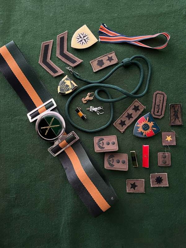 SADF : SA Infantry Job lot : Badges / Rank / Stable belt etc