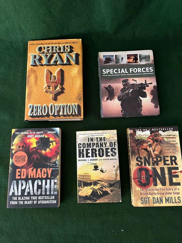 War Books : Special Forces : 5 x Biographies & Non Fiction : Chris Ryan / Andy McNab and others