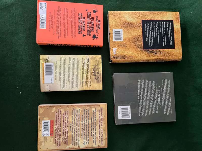 War Books : Special Forces : 5 x Biographies & Non Fiction : Chris Ryan / Andy McNab and others