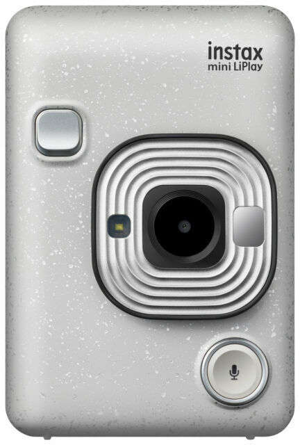 Fujifilm Instax Mini LiPlay 4.9MP Instant Camera - Stone White