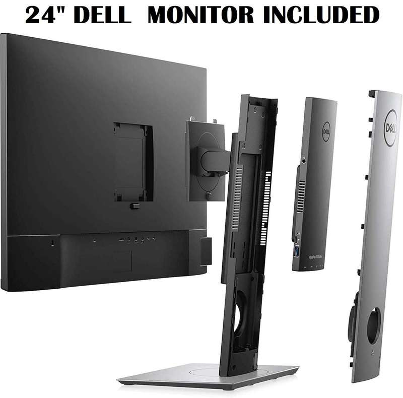 Dell OptiPlex 7070 Ultra Small Desktop , Core i5-8365U, 8GB RAM, 256GB SSD, + 24" DELL MONITOR