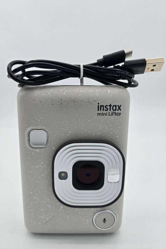Fujifilm Instax Mini LiPlay 4.9MP Instant Camera - Stone White
