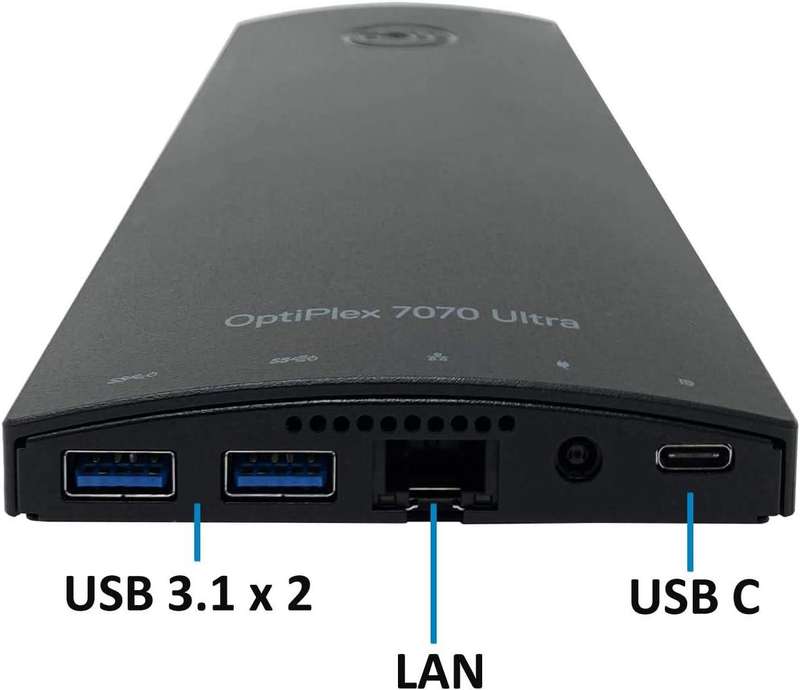 Dell OptiPlex 7070 Ultra Small Desktop , Core i5-8365U, 8GB RAM, 256GB SSD, + 24" DELL MONITOR