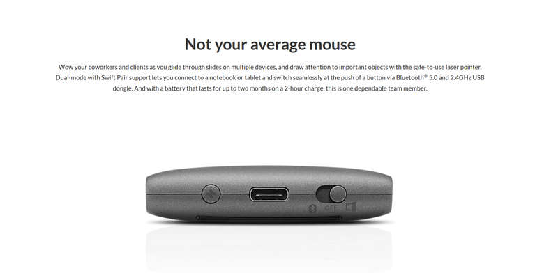 Lenovo Yoga Mouse with Laser Presenter IN VERY GOOD CONDITION