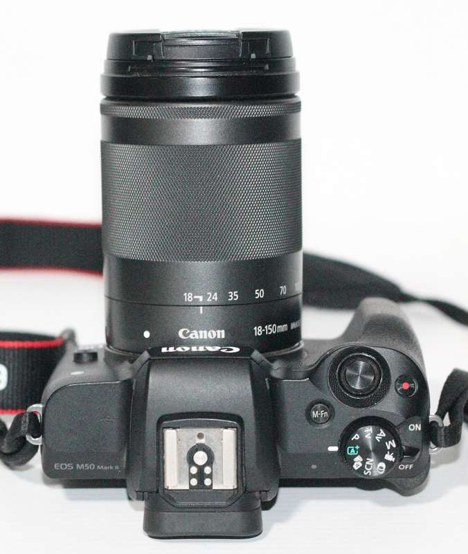 Canon EOS M50 Mark II , 24.1MP , 4K video , With Canon EF-M 18-150mm f/3.5-6.3 IS STM