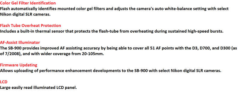 Nikon SB-900 AF Speedlight Flash for Nikon Digital SLR Cameras