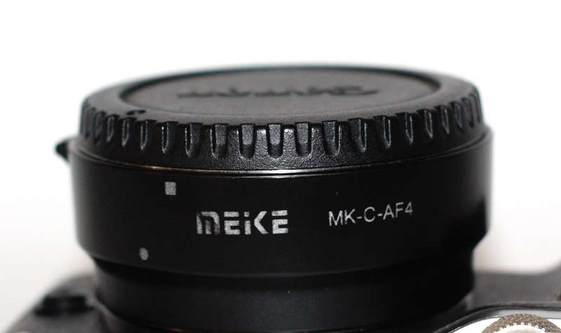 Canon EOS M6 24.2MP WITH Meike MK-C-AF4 EF to M Autofocus Adapter , CHARGER