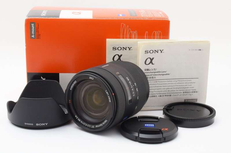 Sony 16-80mm f/3.5-4.5 Carl Zeiss Vario-Sonnar T DT Zoom Lens for Sony Alpha Digital SLR Camera