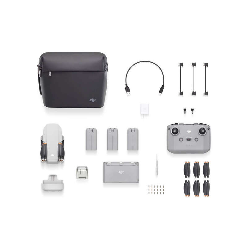 DJI Mini 2 Fly More Combo  Ultralight Foldable Drone, 3-Axis Gimbal with 4K Camera, 12MP