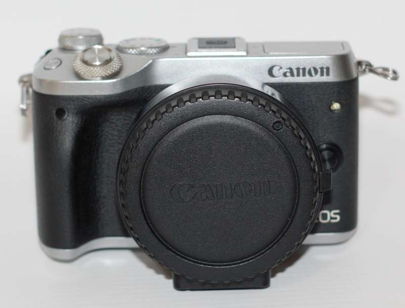 Canon EOS M6 24.2MP WITH Meike MK-C-AF4 EF to M Autofocus Adapter , CHARGER