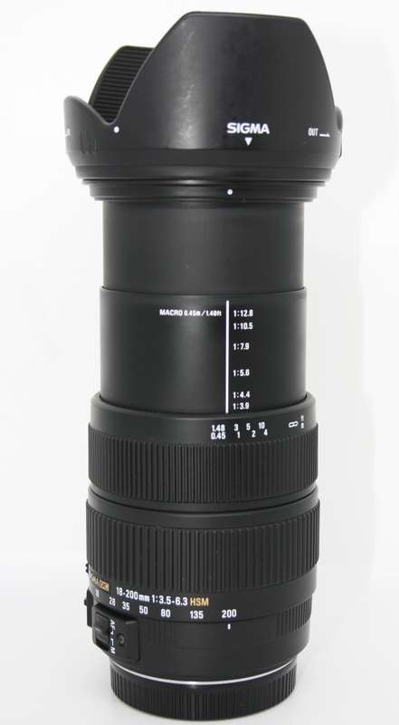 Sigma 18-200mm f/3.5-6.3 DC Auto Focus OS (Optical Stabilizer) Zoom Lens for Canon DSLR Cameras