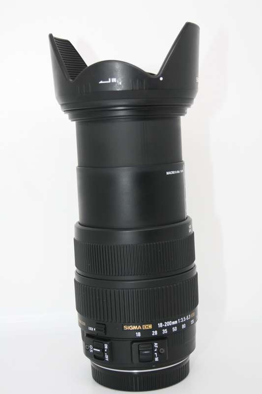 Sigma 18-200mm f/3.5-6.3 DC Auto Focus OS (Optical Stabilizer) Zoom Lens for Canon DSLR Cameras