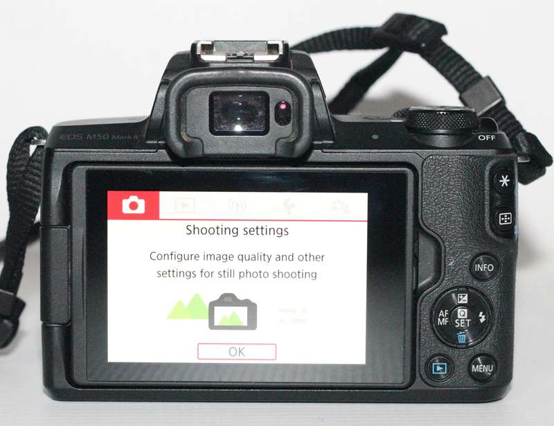 Canon EOS M50 Mark II , 24.1MP , 4K video , With Canon EF-M 18-150mm f/3.5-6.3 IS STM
