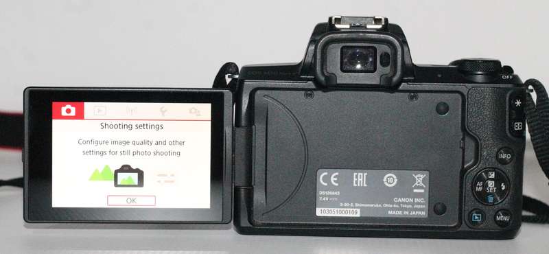Canon EOS M50 Mark II , 24.1MP , 4K video , With Canon EF-M 18-150mm f/3.5-6.3 IS STM