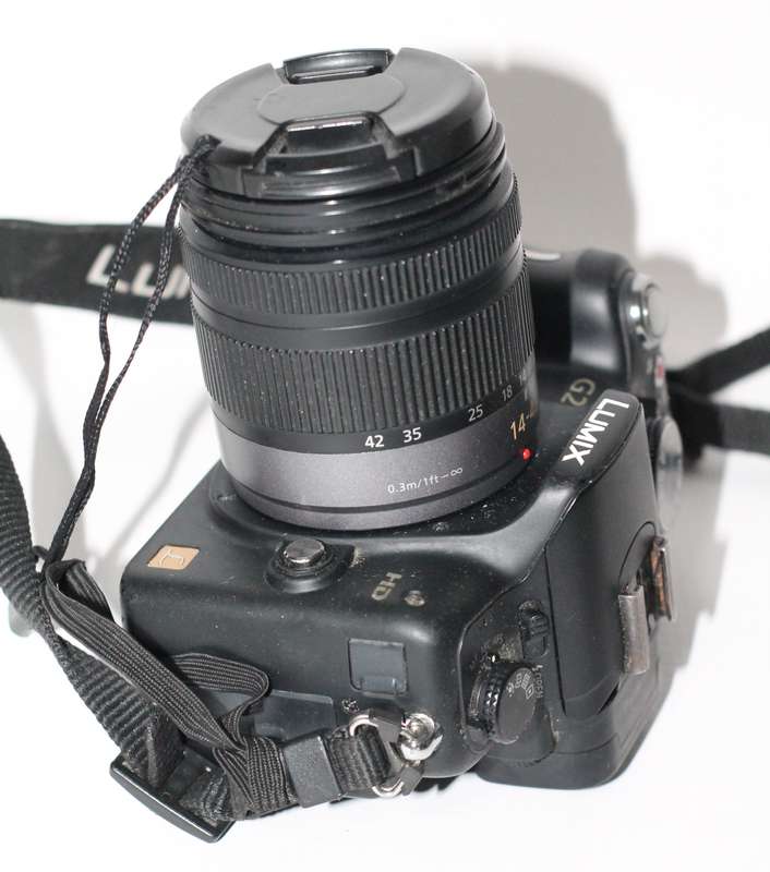 Panasonic Lumix DMC-G2 12.1 MP Live MOS Mirrorless Camera Touch Screen LCD and 14-42mm Lumix G Lens