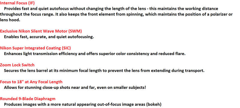 Nikon AF-S 28-300mm f/3.5-5.6 G ED VR Lens