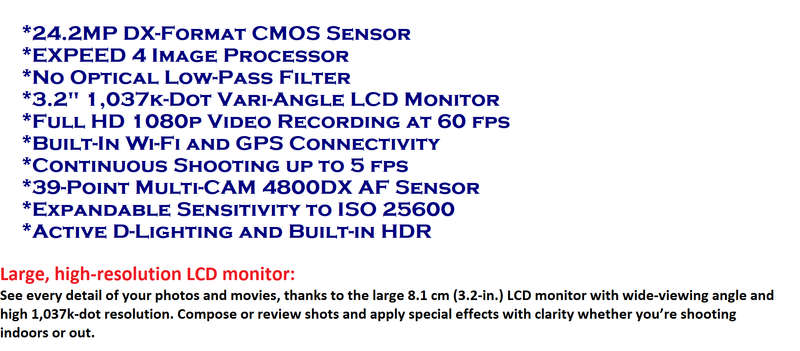 Nikon D5300 DSLR with AF-P DX 18-55mm f/3.5-5.6G VR Zoom Lens
