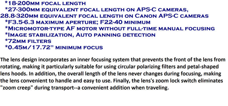 Sigma 18-200mm f/3.5-6.3 DC Auto Focus OS (Optical Stabilizer) Zoom Lens for Canon DSLR Cameras