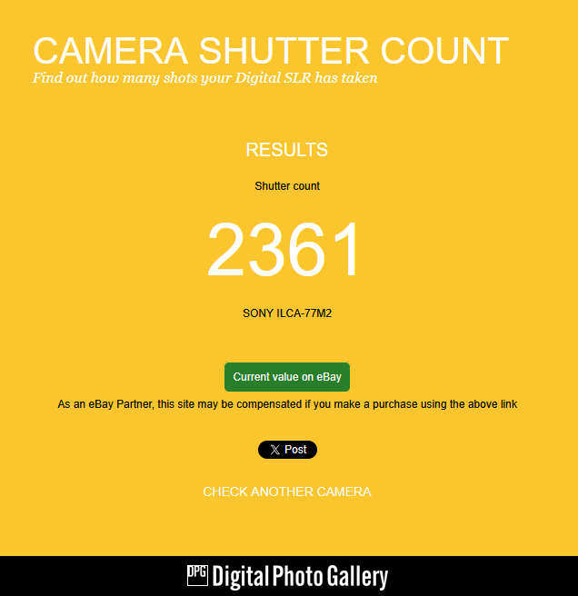Sony Alpha a77 II , 24.3MP DSLR Camera Body IN EXCELLENT CONDITION, LOW SHUTTER COUNT OF 2400