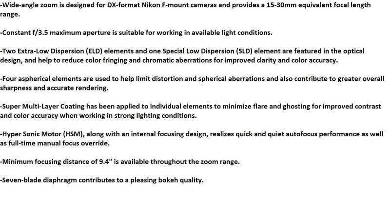 Sigma 10-20mm f/3.5 AF EX DC HSM Lens for Nikon