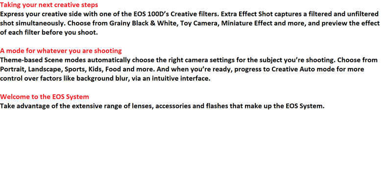 CANON EOS 100D, 18MP DSLR, FULL HD MOVIES , 18-55MM ZOOM LENS EXCELLENT CONDITION
