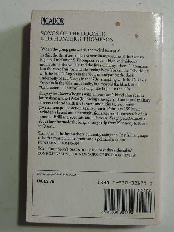 Songs Of The Doomed: Gonzo Papers Vol. 3 - Hunter S. Thompson