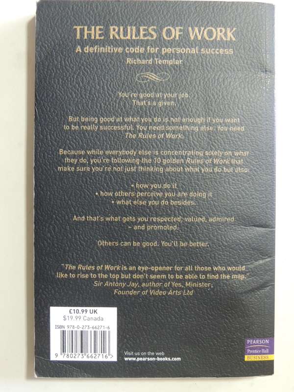 The Rules of Work - Richard Templar