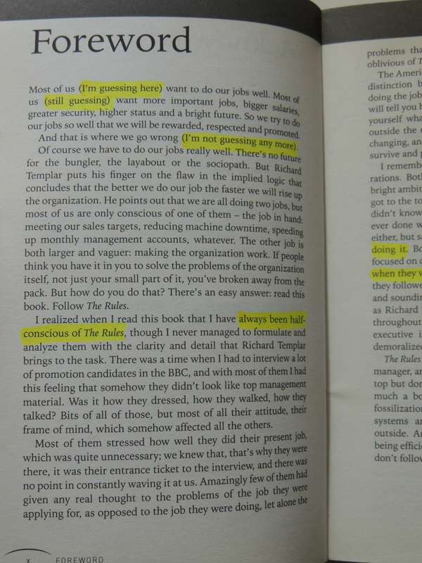 The Rules of Work - Richard Templar
